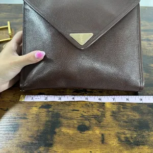 Yves Saint Laurent Vintage Shoulder Bag Small Brown Leather YSL thumbnail 15