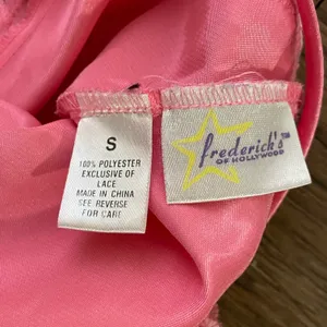 Vintage Frederick’s Of Hollywood Nightie Slip Chemise Rose Pink Lace Detail Sm thumbnail 11