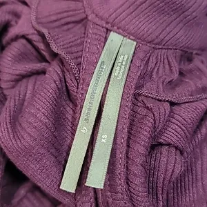 Anthropologie Deep V Ruffled Maxi Dress Adjustable Back Tie Dark Purple Size XS thumbnail 6
