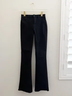 L’agence Selma Coated Bootcut Jean in Noir Black Size 25 thumbnail 5