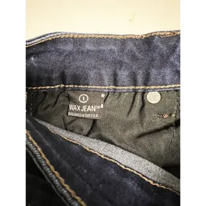 Wax Jean Size 1 Womens Juniors Blue Denim Skinny Stretch‎ Distressed Cuff thumbnail 9