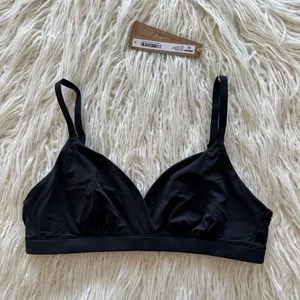 Skims Fits Everybody Crossover Bralette Onyx Size Small thumbnail 2
