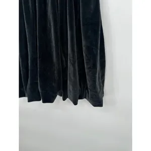 Abercrombie & Fitch Velvet Mini Dress M Black Party Bubble Hem Grunge Goth Soft thumbnail 10