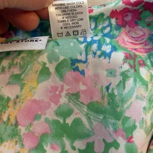 The Vermont Country Store Plus Size 1X Floral Midi Dress 100% Cotton Spring thumbnail 4