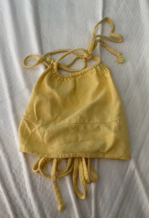 PacSun Halter tie back crop top thumbnail 1