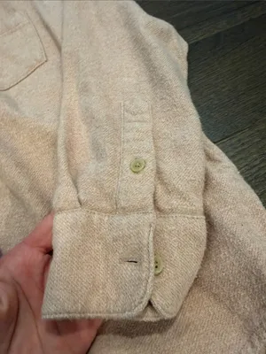 Madewell Flannel Sunday Shirt in Medium - Dusty Rose/Pink - C1 thumbnail 5