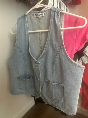 Princess Polly Medium Wash Denim Vest Top thumbnail 3