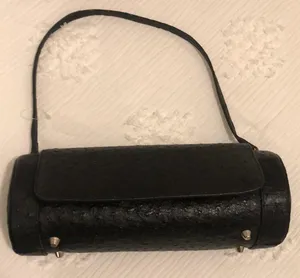 Vintage Black Baguette Bag thumbnail 1