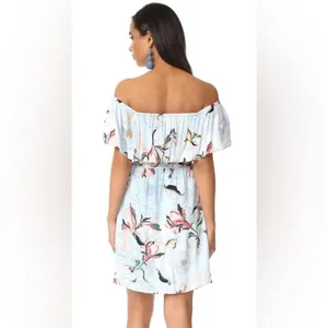 NWT Cupcakes & Cashmere Blue Potter Off Shoulder Floral Dress Women's XS thumbnail 2