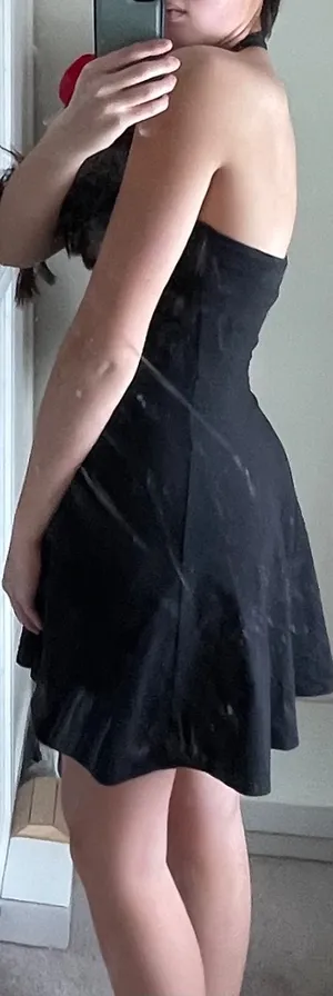Abercrombie Mini Halter Dress Summer Black XS thumbnail 5