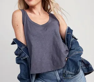 Old Navy Dark Blue Scoop Neck Tank Top thumbnail 1