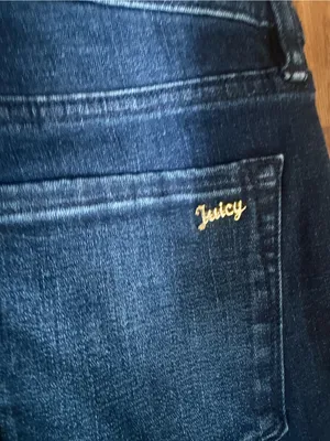 NWT Juicy Couture Black Label high rise flare dark wash jeans size 26 thumbnail 4