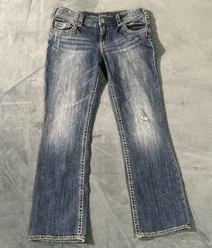 Silver Suki Bootcut Jeans, Size 31x31 thumbnail 1
