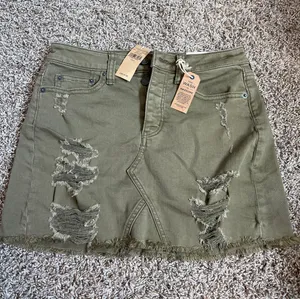 American Eagle Army Green Jean Skirt thumbnail 1