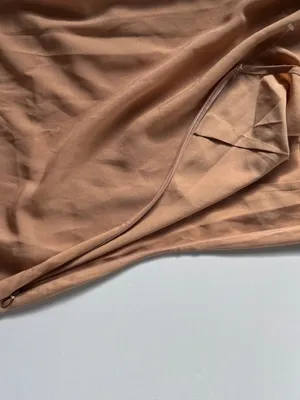 Nadine Merabi Nude Satin Slip Mini Dress XS US 2 NWOT thumbnail 8