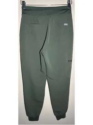FIGS Jogger Scrub Pants XS Green Orange 26” inseam thumbnail 2