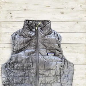 Patagonia Nano Puff Jacket Vest Quilted Primaloft Insulated Puffer Gilet Bodywarmer Gray Sz S Measurement in pics thumbnail 2