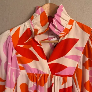 ADRIENNE Island Breeze Ruffle Collar‎ Blouse thumbnail 4