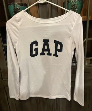 White Gap Long Sleeve thumbnail 1