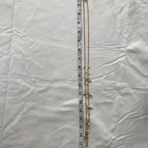 Loft rose gold long chain with small tassels and beads thumbnail 8