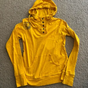 LSU Tigers yellow Columbia long sleeve hooded shirt, size Small thumbnail 1