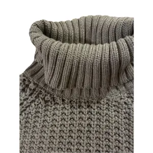 J.Crew Women’s Medium Cream Chunky Turtleneck Knit Oversized Thick Sweater thumbnail 2