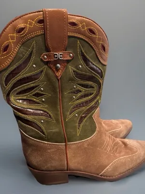 Sam Edelman Rylin Western Boots Size 7.5 Brown Cowboy Boots MSRP $245 thumbnail 2