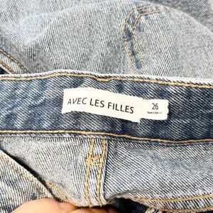 Avec Les Filles High Rise Wide Leg Carpenter Cargo Jeans Blue 26 thumbnail 3