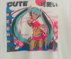 BRISCO T-Shirt Hatsune Miku Anime 100% Cotton Size L thumbnail 2