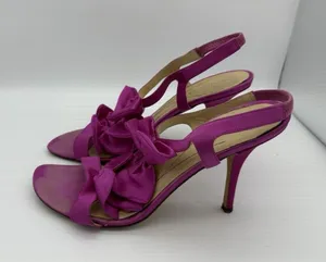 Kate Spade Slingback 4" Heels Size 8 Pink Bows Wedding Preppy Barbie Coquette thumbnail 1