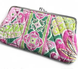 Vera Bradley Colorful Quilted clasp Clutch wallet. thumbnail 1