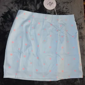 Princess Polly Chain of Hearts Mini Skirt in Blue Size 10 New with tag thumbnail 1