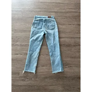 Madewell Womens 29 The Perfect Vintage Straight Jean Light Wash Raw Hem Hi Rise thumbnail 9