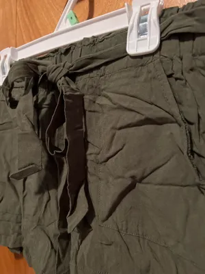 Army Green Rayon Shorts thumbnail 3