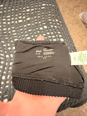 Aerie Bikini Top Black Medium Scoop thumbnail 3