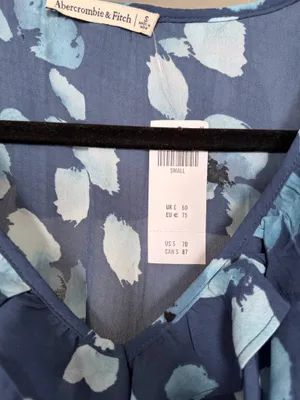 Abercrombie Blue Ruffle Top thumbnail 5