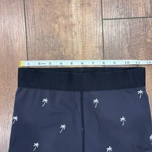Alala Base Tight Leggings Palm Tree Print Embroidered Stretch Black Size XS thumbnail 9
