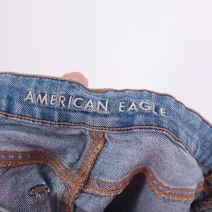 American Eagle Outfitters Cutoff Shorts Womens 12 Blue Denim Cotton Distressed thumbnail 3