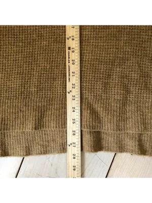 Intimately by Free People EUC Women's Brown V-Neck Acrylic Pullover Sweater XS/S thumbnail 6