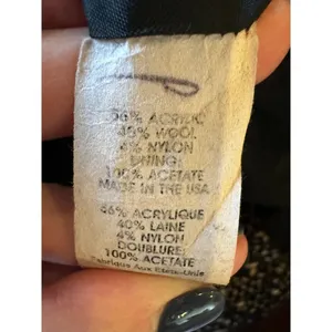 Nanette Lepore‎ Skirt Women 12 Brown Black Tweed Velvet Trim Pencil Straight thumbnail 8