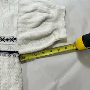 VTG 80s Carriage Court USA‎ Old Stock Cable Knit Ski Sweater Baggy Style- M thumbnail 9