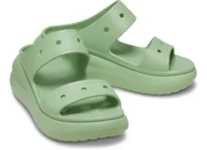 CROCS Kids Mint Green Two-Strap Slide Sandals thumbnail 1