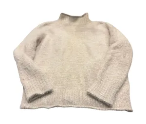 Rachel Zoe Cream Mock Neck Fuzzy Knit Sweater Size XS thumbnail 1