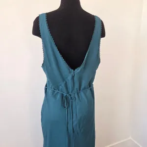Turquoise Aqua Maxi Babydoll Dress Sheer Mesh Lace Sleeveless Formal Dinner XL thumbnail 7