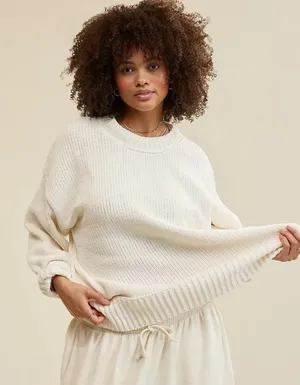 Aerie Like Candy Chunky Knit Crew Sweater thumbnail 1