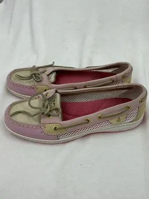 Sperry Two-Tone Pink and Cream Women’s Boat Shoes B75 thumbnail 5