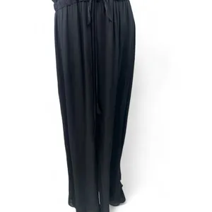 BABATON ARITZIA | L | Womens Black Sleeveless Wide Leg Crop Jumpsuit Drawstring thumbnail 4