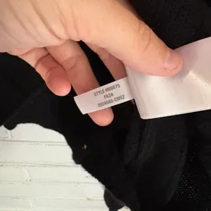 Madewell Small Black Wide Rib Knit Relaxed Mockneck Cashmere Wool Sweater thumbnail 7