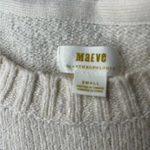 Anthropologie Maeve Cream Puff Sleeve Crew Neck Sweater thumbnail 8
