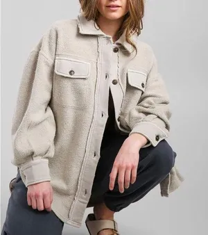 Free People Ruby Jacket Cream / Tan thumbnail 1